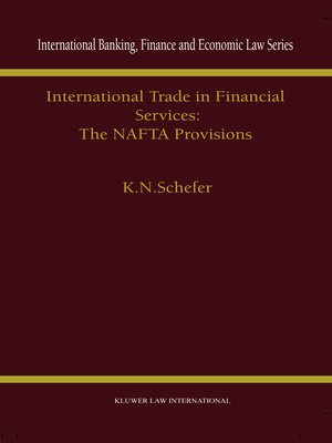 cover image of International Trade in Financial Services